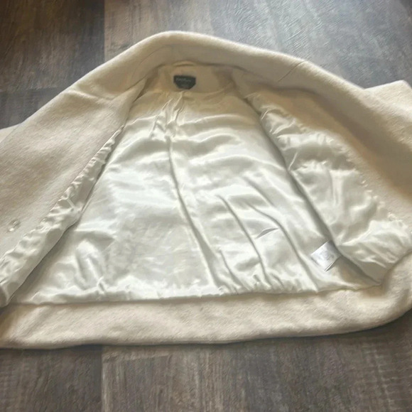 Bebe Women’s Linda Wool Blend Double Breasted Fully Lined Ivory Coat Size M - Picture 10 of 11